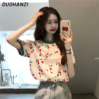 Áo Croptop Tay Ngắn Dáng Rộng Phong Cách Thời Trang Hàn Quốc Dành Cho Nữ