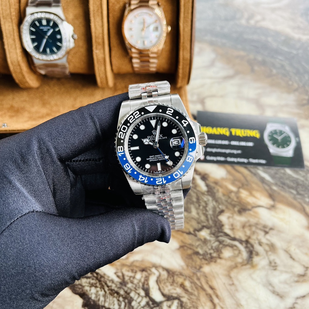 Đồng Hồ Nam R0LEX Pepsi và Batman Máy Cơ Automatic cao cấp