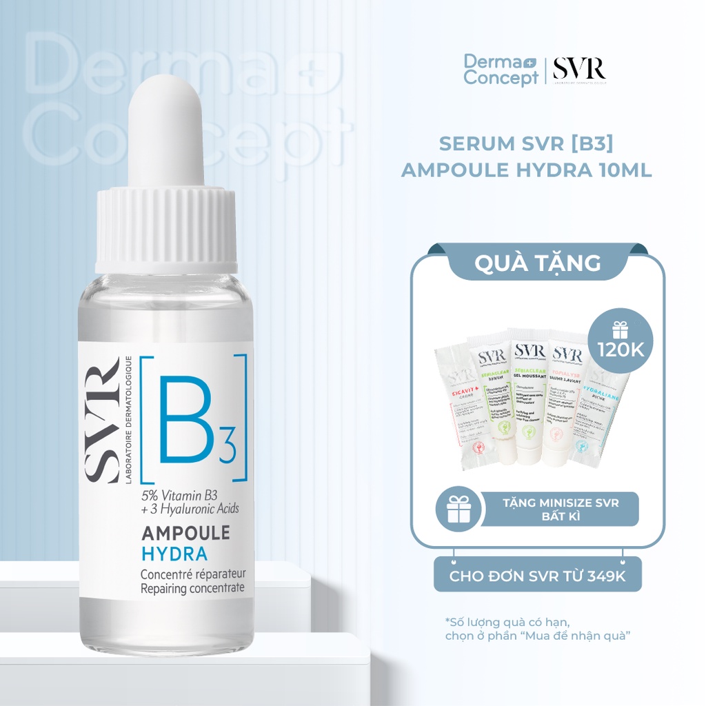 Serum SVR [B3] Ampoule Hydra phục hồi, tái tạo và trẻ hoá da 10ml