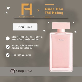 Nước hoa nữ nar hồng rodriguez for her edp chiết 10ml, 20ml - nước hoa thế hoàng