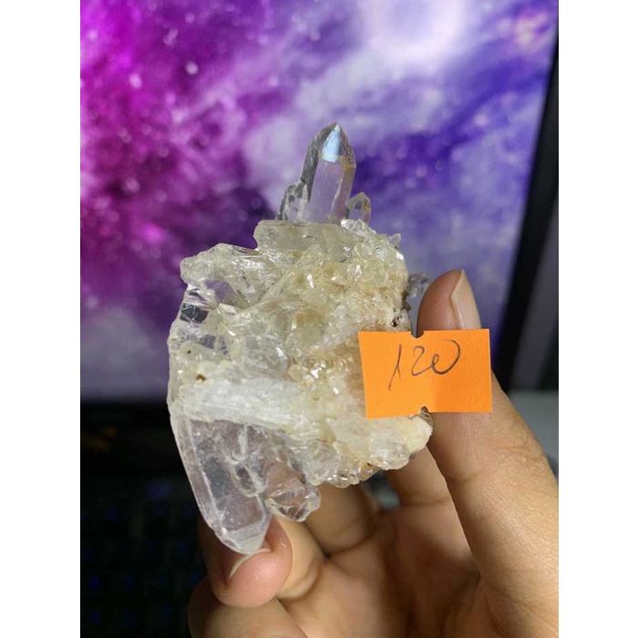 Đá stone tự nhiên Natural  LEMURIAN phale NATURAL trong suốt Citrine  thanh tẩy chakra   Clear Quartz  107