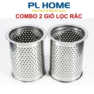 2 Giỏ lọc rác loại dài dùng cho bộ xả chậu rửa chén