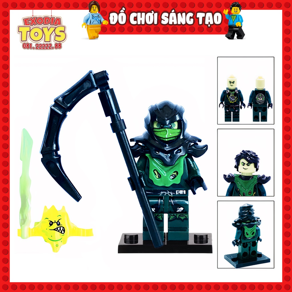 Xếp hình Minifigure Ninja Spinzitju Morro Ghost Lloyd - Đồ Chơi Lắp Ghép Sáng Tạo - JIRUN