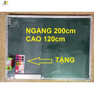 Bảng từ xanh db hàn quốc kích thước 120 x 200cm tặng kèm nam châm + lau bảng