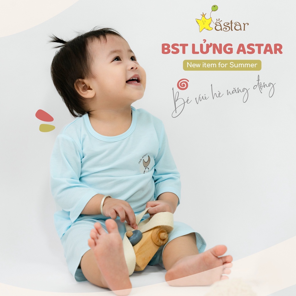 Bộ lửng sợi tre Astar Organic mùa hè cho bé
