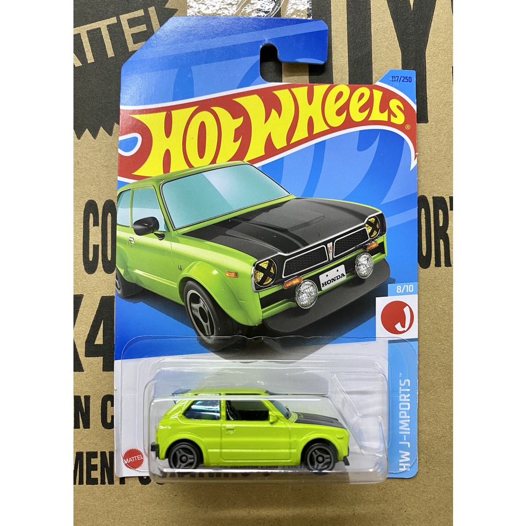 Hot wheels Chính Hãng mẫu xe '73 Honda Civic Custom Mẫu mới 2023