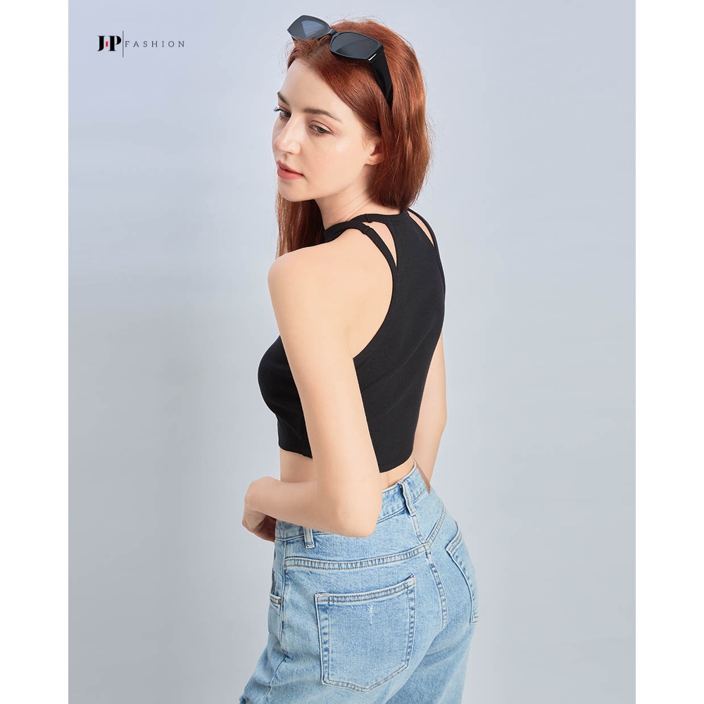 Áo thun croptop cổ yếm J-P Fashion B 10107516