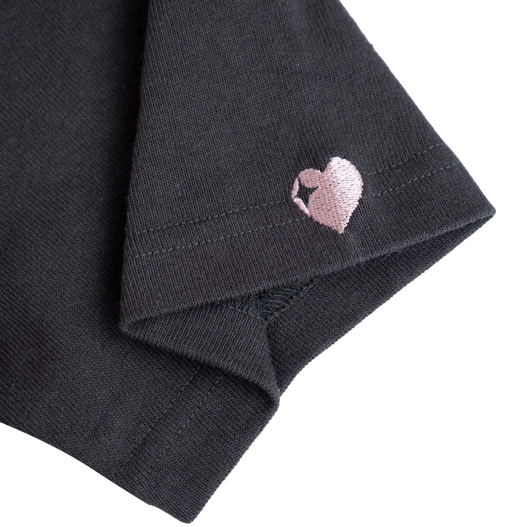 Áo thun baby tee in hoa thời trang MONO - FLEUR XÁM CHÌ