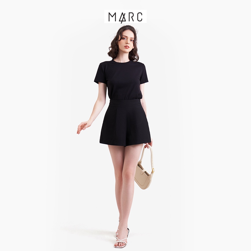 Quần short nữ MARC FASHION 2 túi lưng rời nhấn li trước FALT023623