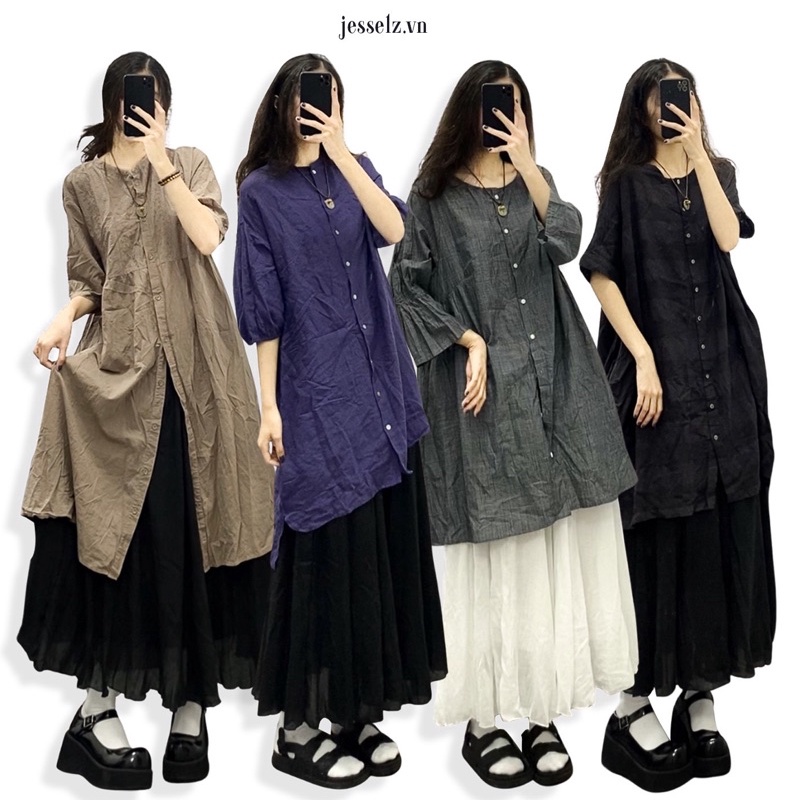 Set đầm xô, chân váy