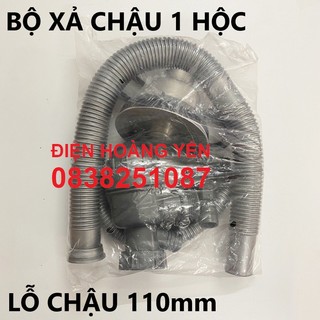 Bộ xi phông xả nước chậu rửa chén bát đơn inox