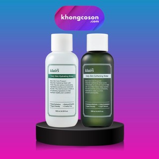 Nước Hoa Hồng Dear, Klairs Cấp Ẩm Tẩy Tế Bào Chết Daily Skin Softening & Hydrating Water 500ml - Khongcoson