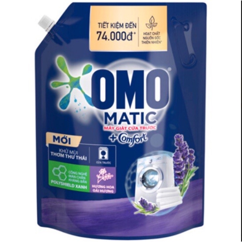 Nước giặt ô mô matic chuyên dụng cửa trước 3,6kg/2kg