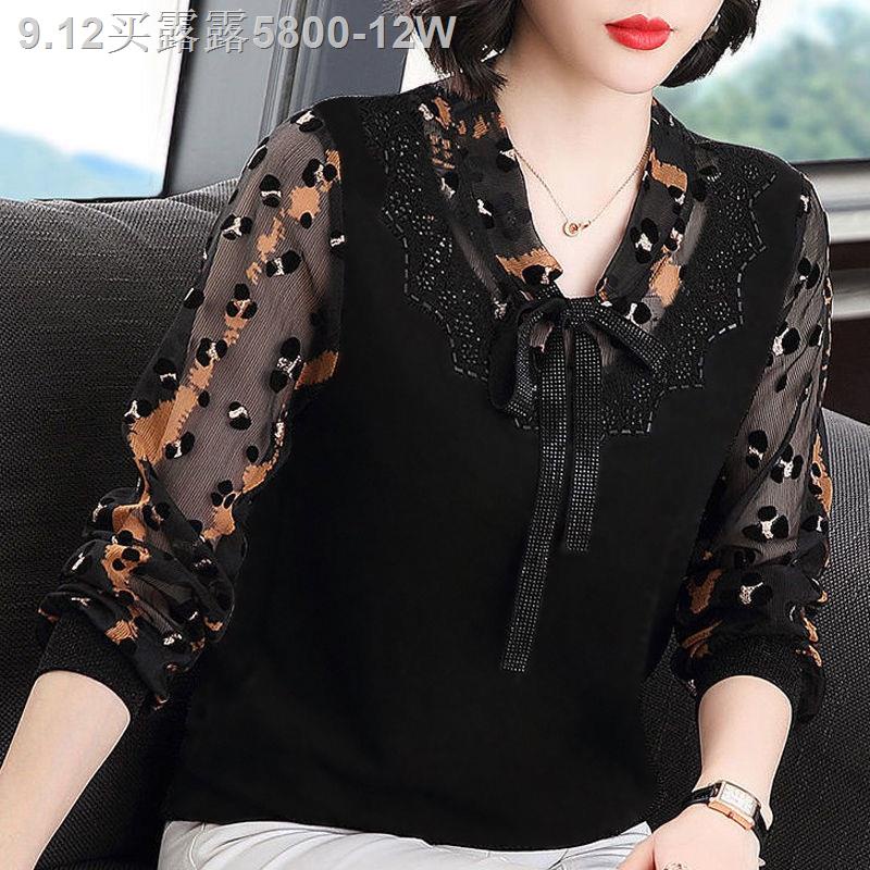 Áo Sơ Mi Chiffon Tay Dài Thời Trang Mùa Thu Dành Cho Phụ Nữ Độ Tuổi Trung Niên