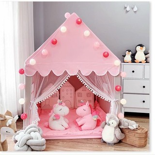[ Mẫu Mới 2020 ] Lều ngủ công chúa , hoàng tử cho bé trai bé gái (kt130x100x130cm)