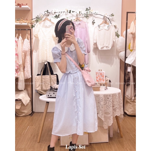 Set váy áo Lapis dáng xoè xinh xắn SugarTown