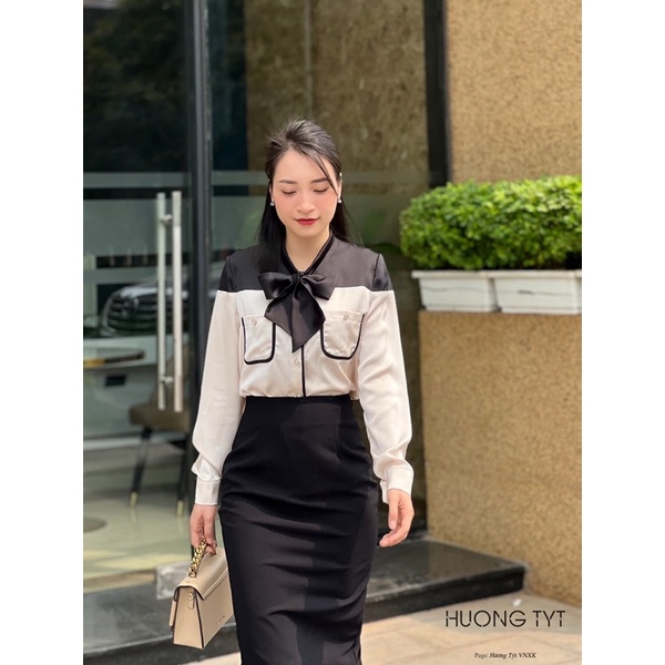 Áo somi lụa thiết kế Yuri DESIGN BY HUONGTYT