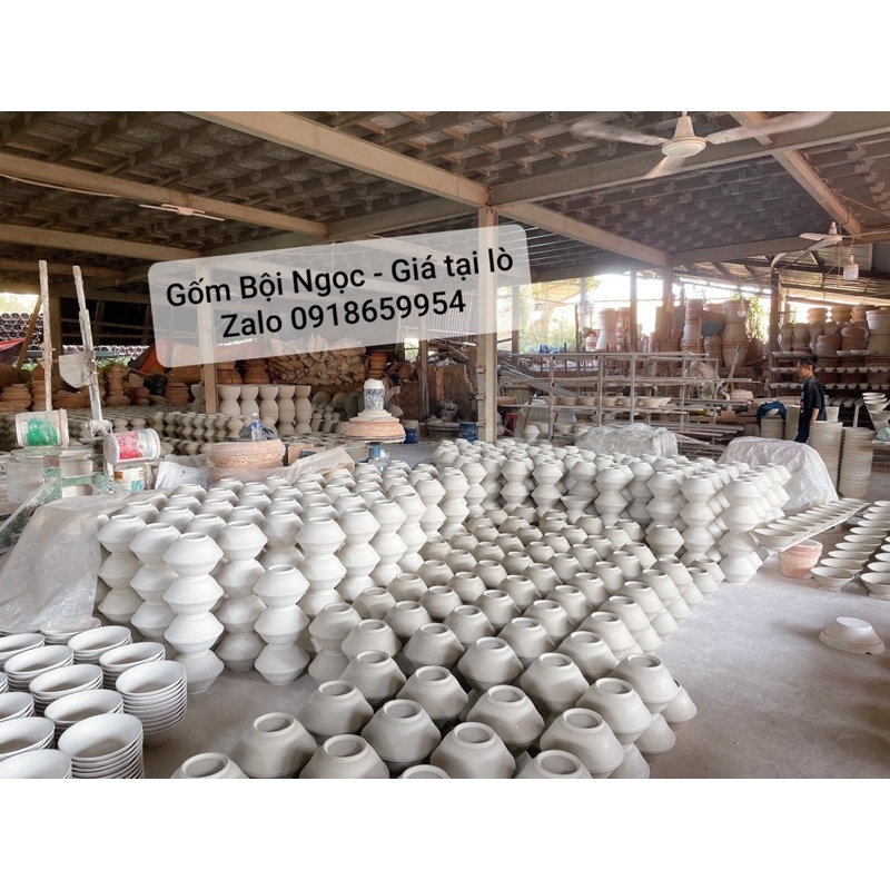 Combo 10 Dĩa Vẽ Gà Lòng Sâu NEOP  Size Đại ĐK 20cm - Gốm Xưa Cho Người Hoài Niệm - Gốm Lái Thiêu - Gốm Nam Bộ