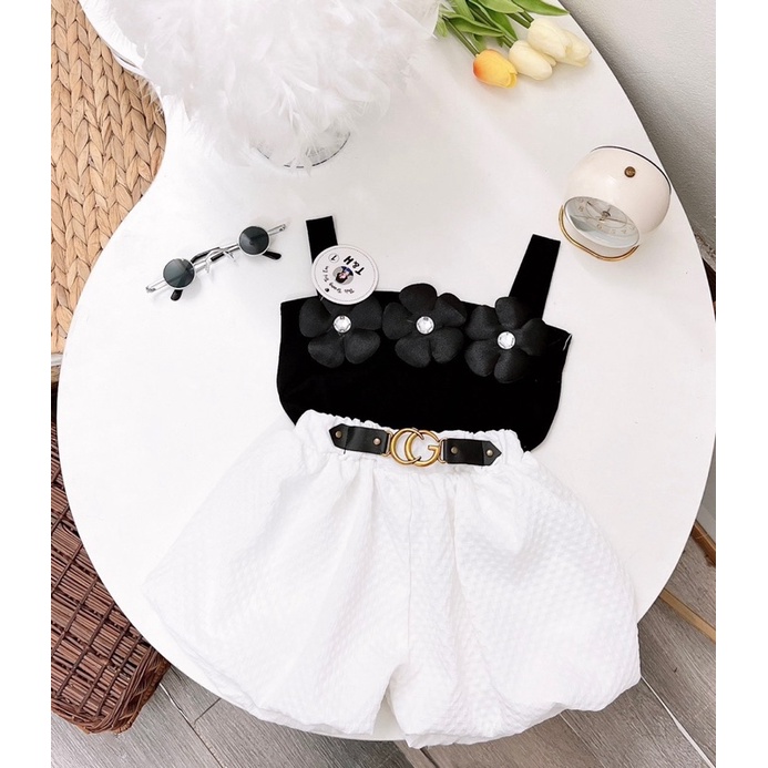 Set bộ 2 dây quần phồng kute cho bé gái