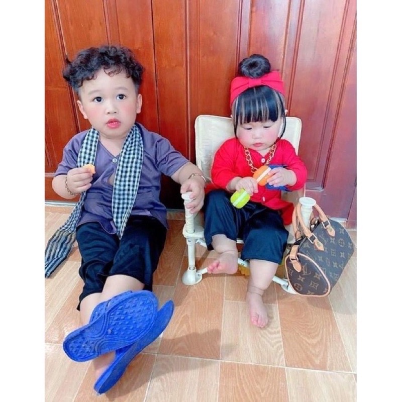 Turban tóc giả/ băng đô tóc búi 1 chỏm cho bé