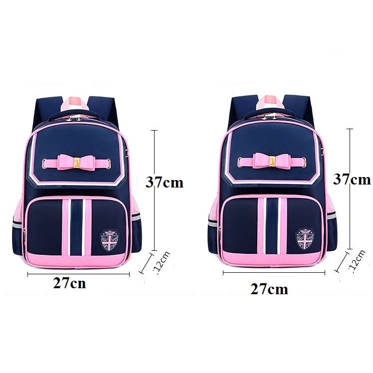 Balo Đi Học Cho Bé Siêu Nhẹ Chất Liệu Polyester Chống Nước, Tặng Kèm Hộp Bút - OENON