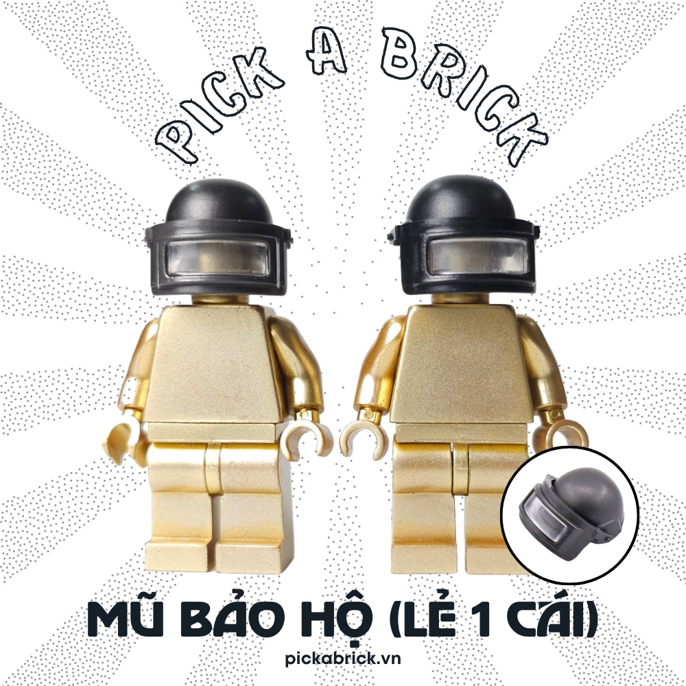 Phụ kiện Mũ bảo vệ Nón bảo vệ cho lính đặc nhiệm NS03 lego SWAT Army - Đồ chơi lắp ráp mô hình nonlego MOC Minifigures
