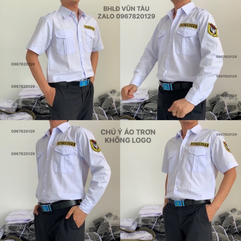 Áo trắng bảo vệ may kĩ đẹp giá gốc ( không gồm LOGO áo trơn )