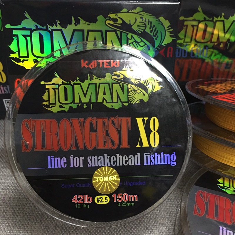 Dây PE Toman strongest X8 150m Thái Lan