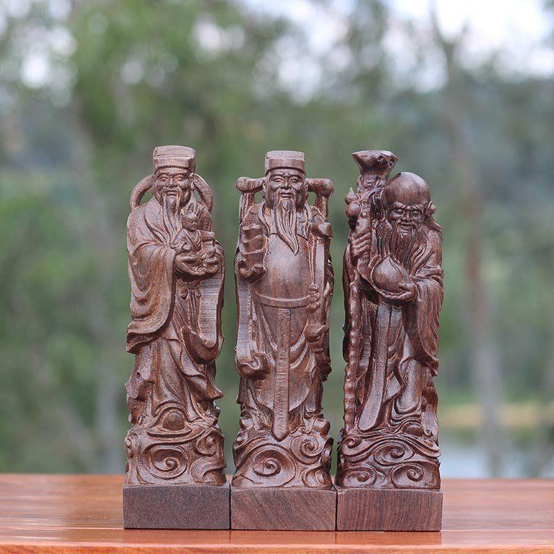 Gỗ Trầm Hương Chủ Tịch Mao Quán Thế Âm Thần Tài Quan Công Tượng Phật Di Lặc Gỗ Chắc Chắn Thủ Công Sản Phẩm Đồ G
