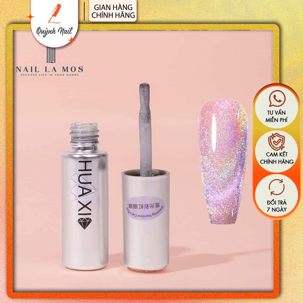 Mắt mèo cầu vồng nail, Sơn gel mắt mèo cầu vồng