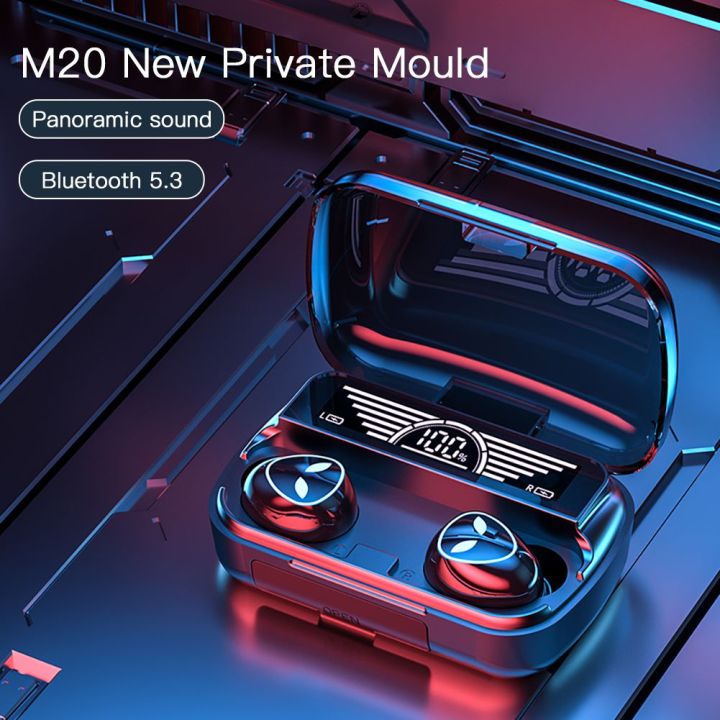 Tai Nghe Bluetooth 5.0 TWS CENLICA M20,Kèm Sạc Dự Phòng,Âm Thanh hifi Cự Sống Động Chống Nước,Chống ồn Chủ Động.