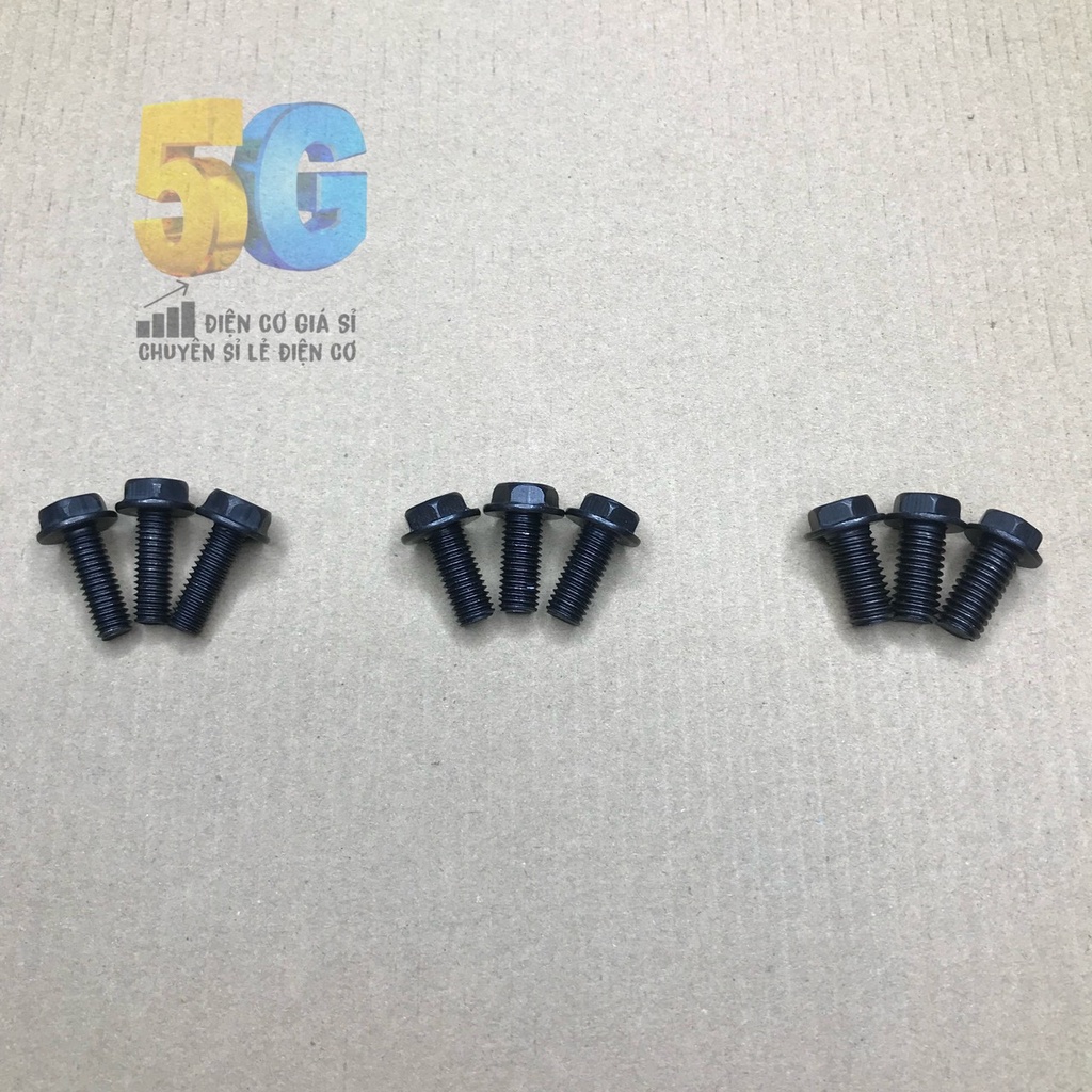 Ốc Ren Ngược 6-7-8mm Dùng Cho Máy Cưa Hoặc Máy Cắt Gạch Sơn Phủ Chống Rỉ Sét