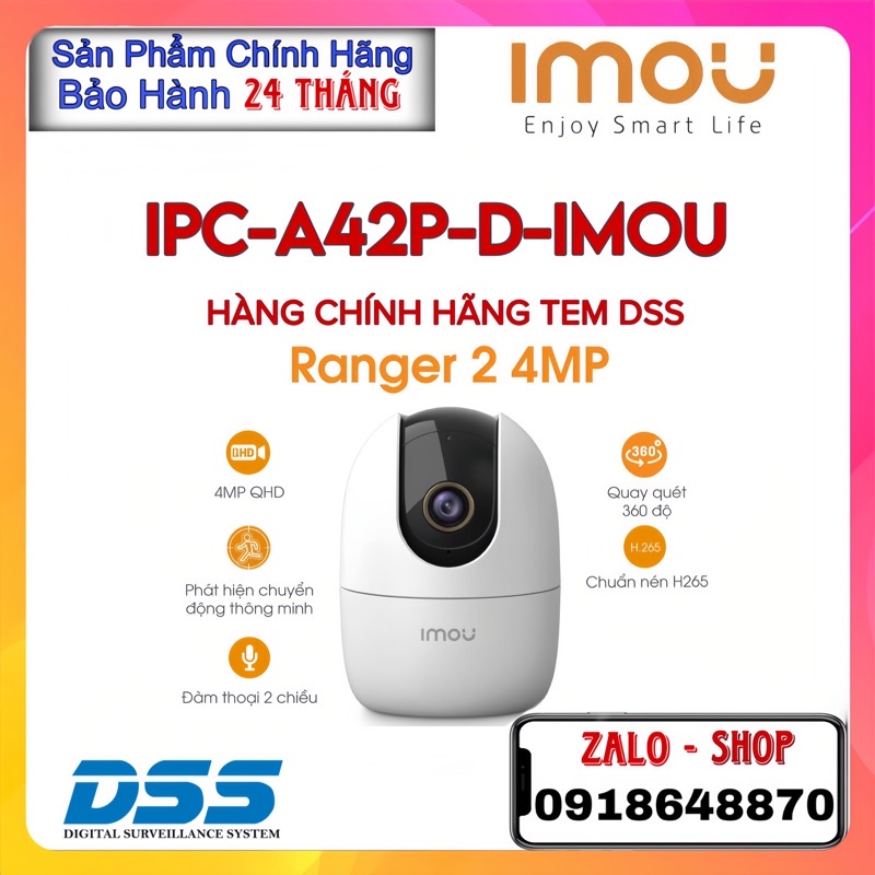 Camera WIFI IPC-A42P-IMOU 4MP
