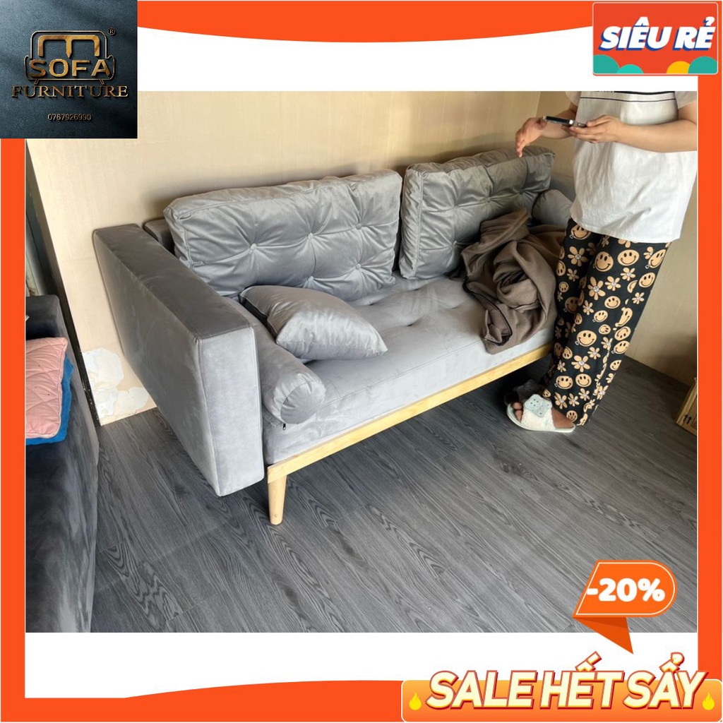 Ghế Sofa phòng tiếp đón khách Xám Ghi 1m90 đặt phòng tiếp khách - bh 12 Tháng chính hãng | BigBuy360 - bigbuy360.vn