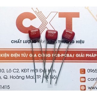 Tụ CBB 5mm các giá trị 100V