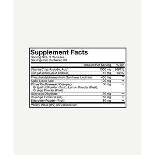 [CODEAGE] Viên uống bổ sung CodeAge Liposomal Vitamin C, 180 Capsules - KEYGYM