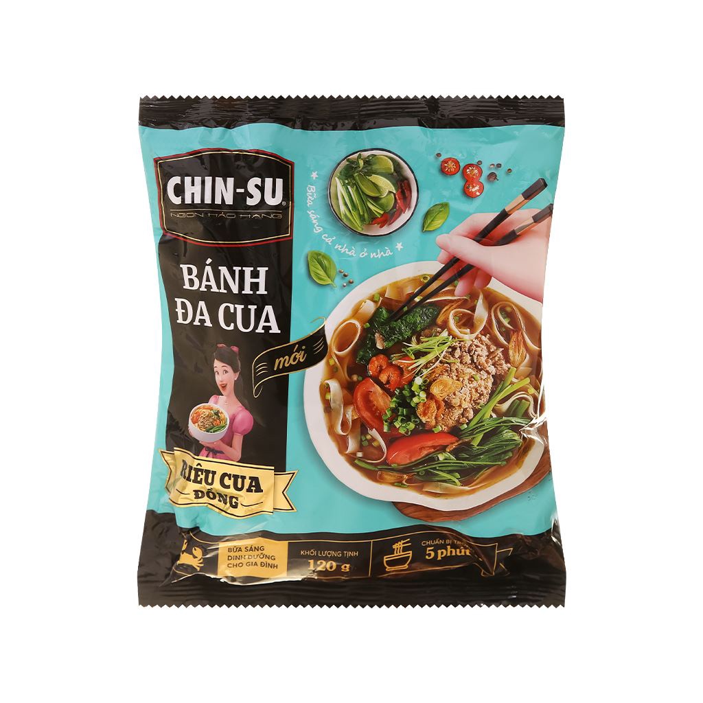 CHIN-SU Bánh đa cua mới 120gr T15
