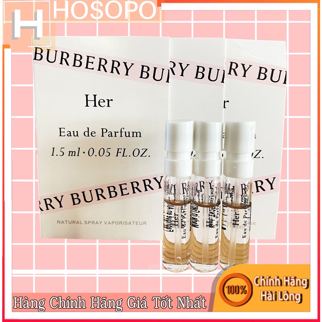 vial Nước Hoa Nữ Burberry Her 1.5ml