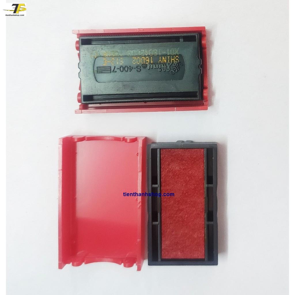 Khay mực pet 400 - Thẻ mực S400 - Tampon dấu ngày tháng năm Shiny S-400