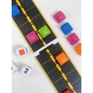 [Hàng nhập khẩu Mỹ] Bộ học toán cùng trò chơi đường đua - Mini Motor Math Activity Set -Learning Resources