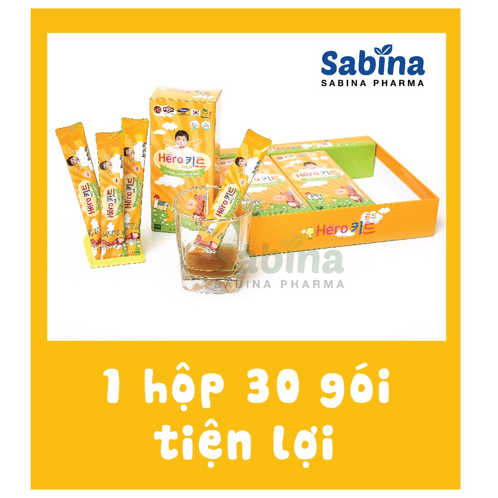 Siro HEROKID GOLD – cho trẻ từ 1 tuổi  chậm lớn, còi xương, thiếu vitamin D 300g