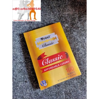 Lưỡi lam Treet màu Vàng hộp 100 lưỡi