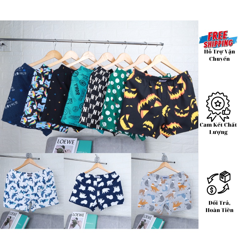 Quần Đùi Thun Nam, Quần Ngủ Cotton Cao Cấp