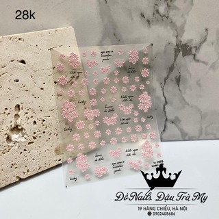 Phụ kiện nail - Sticker Hoa Lụa Tomoni