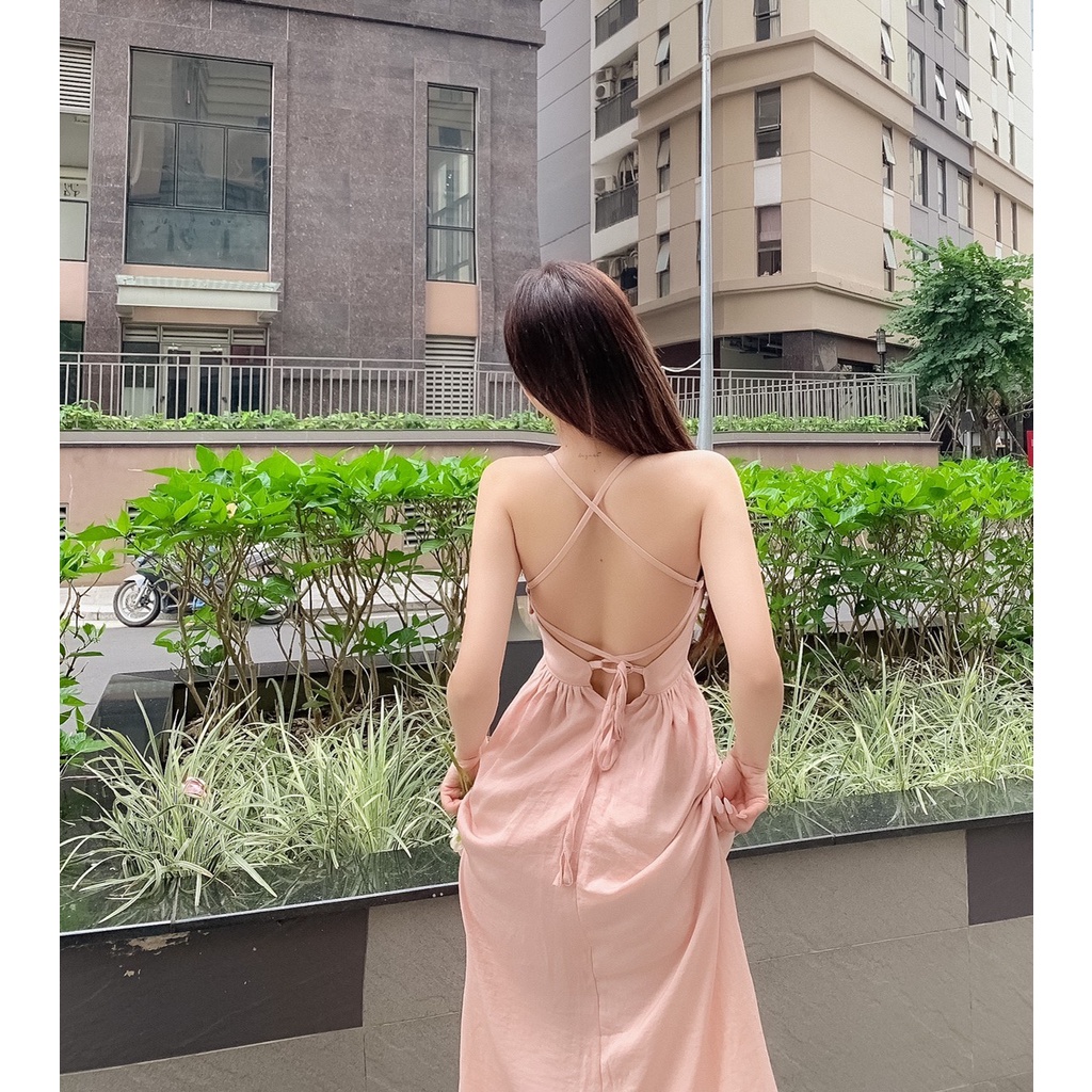 Đầm Midi Đan Lưng Xoè - 1403