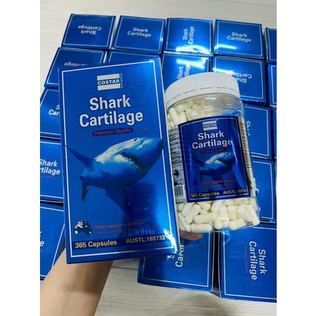 Viên sụn vi cá mập Shark Cartilage 750mg của Úc loại 365 viên