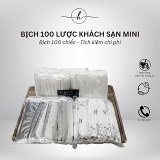 Bịch 100 lược khách sạn mini trắng 100 cây lược chải đầu khách sạn giá ưu đãi nhất