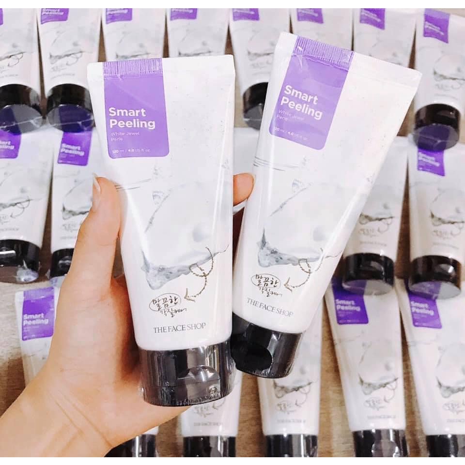 Tẩy Tế Bào Chết, Dưỡng Da Tươi Sáng Với Chiết Xuất Từ Ngọc Trai The Face Shop Smart Peeling White Jewel 120ml | BigBuy360 - bigbuy360.vn
