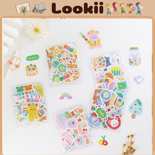 Set 40 miếng sticker hoạt hình ngộ nghĩnh cute, hình dán sticker trang trí