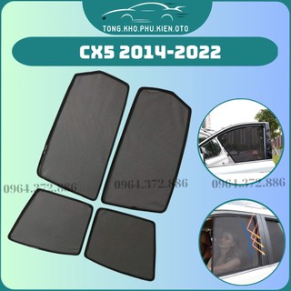 Rèm che nắng xe Mazda CX5 2014-2022- Bộ 4 tấm 4 cửa chắn nắng vừa khít form xe, nam châm hút mạnh